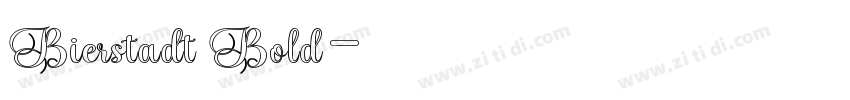 Bierstadt Bold字体转换